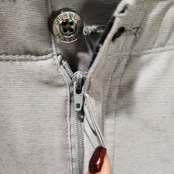 Pebble Beach Men's Gray Flat From Bermuda Shorts size 32 - Picture 5 of 12